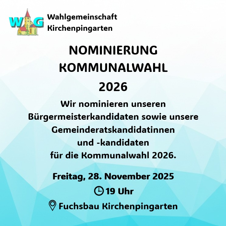 Nominierungsversammlung am 28.11.2025